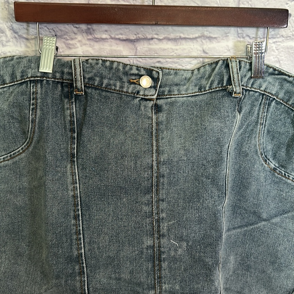 Prettylittlething blue Jean corset - Picture 2 of 5
